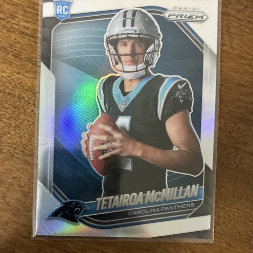 Panini 2025 Prizm Football Tetairoa McMillan Rookie Variation Silver Prizm #401