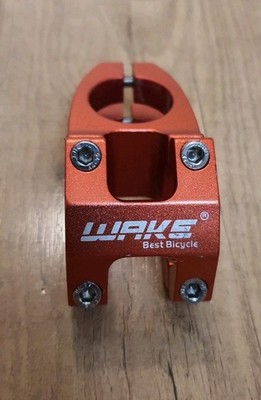 Wake (Aluminium) Aheadset Vorbau in Metallic Rot/Silber (1+1/8) GEBRAUCHT