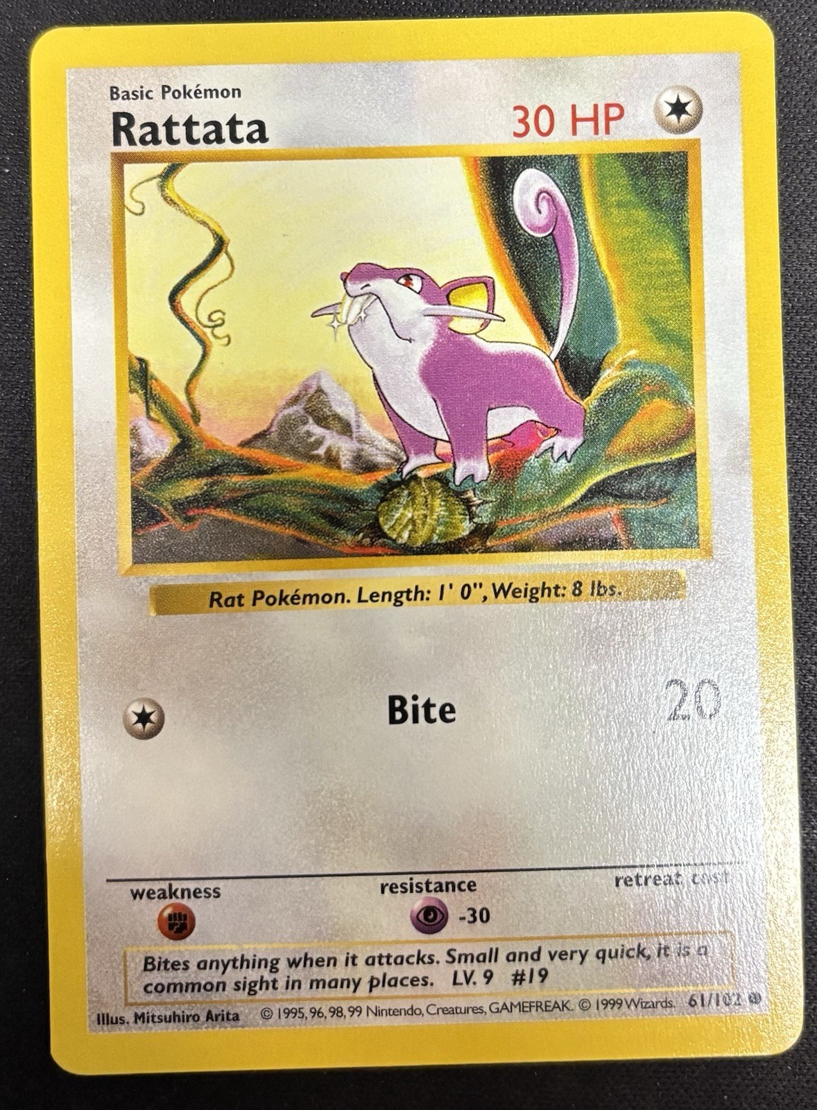 Rattata 61/102 - Pokemon Base Set Shadowless