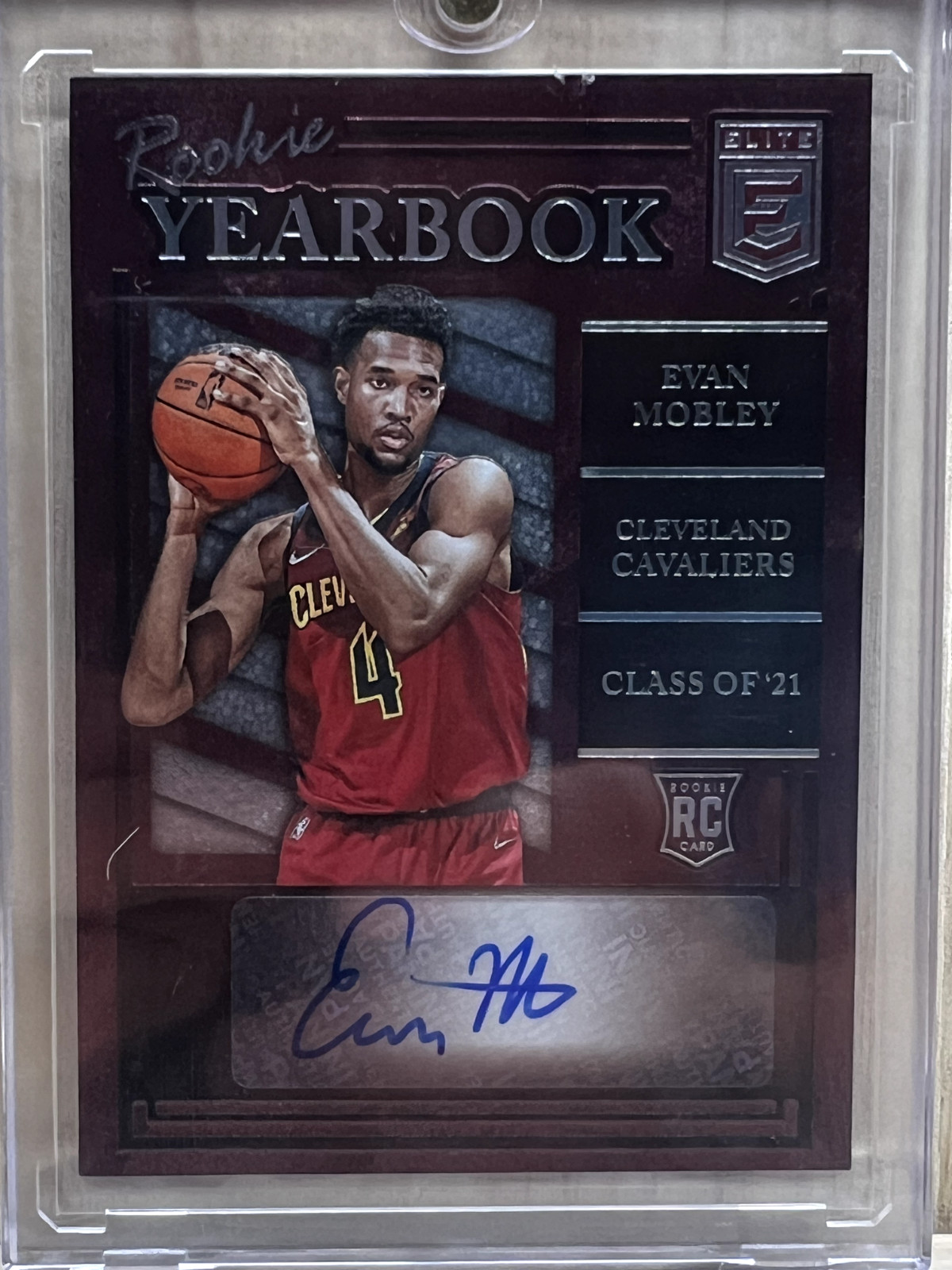 2021 Donruss Elite Evan Mobley Rookie Yearbook Auto RY-EMO