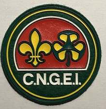 CNGEI Scout Distintivo Di Associazione Plastica Su Feltro (Rif 0104)