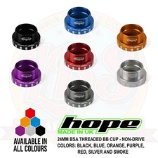 Hope BSA 24mm Threaded Bottom Bracket Cup - All Colors - New