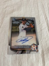 2025 Bowman Chrome Kevin Alvarez Auto 1st RC #CPA-KA Astros 