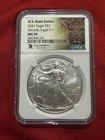 2021 $1 Heraldic American Silver Eagle T-1 State Series Colorado NGC MS70