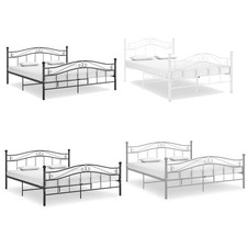 Bett Metallbett Bettgestell Einzelbett/Doppelbett Gästebett Bettrahmen Metall 