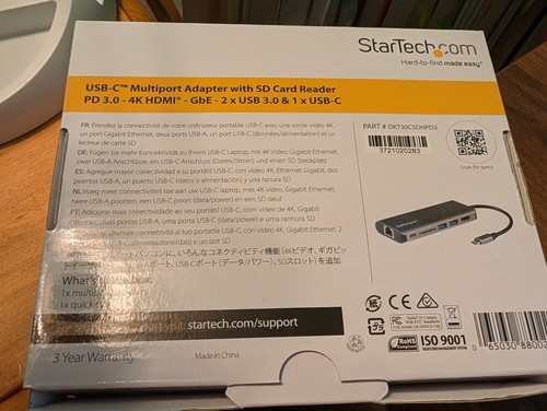 StarTech.com USB C Multiport Adapter (DKT30CSDHPD3) with HDMI / SD Card Reader - 第 5/8 張圖片