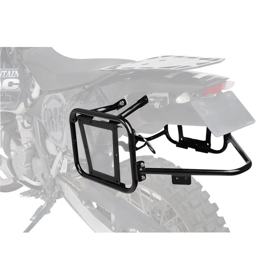 TUSK Pannier Racks & Pilot Pannier Bags Black/Tan for Suzuki DR650S 2015-26 - Image 2 of 4
