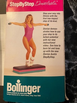 Step by Step StepByStep Denise Austin Bollinger VHS Tape Has Exercise Papers  A3