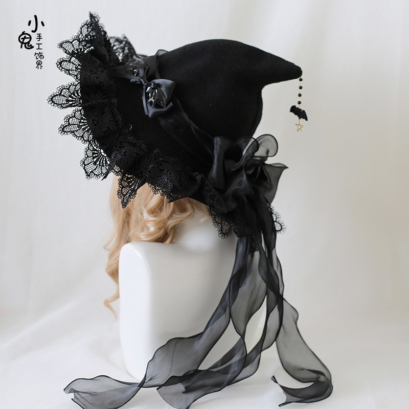 Lolita Gothic Hat Headwear Bonnet Hat Cap Women Dark Style Gifts