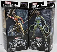 Marvel Legends Black Panther Wakanda NAKIA OKOYE lot of 2 BAF Attuma NIB
