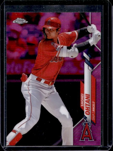 2020 Topps Chrome Shohei Ohtani Pink Refractor #21 Angels