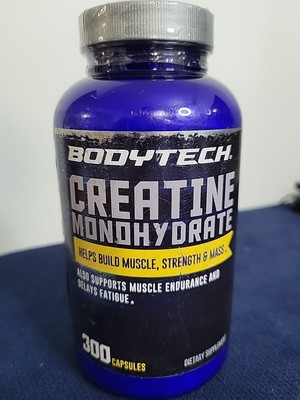 Bodytech 300 Pure Creatine Monohydrate 2250mg Muscle Strength Mass Exp 03/2026