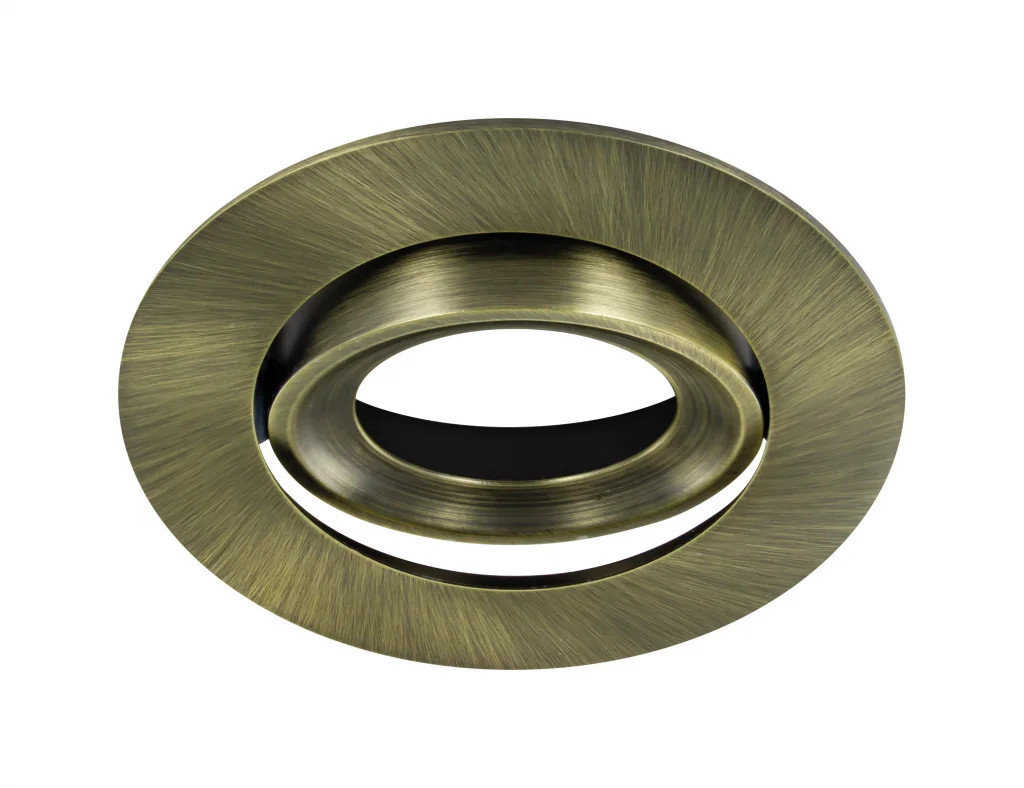 Brass Antique Bezel For Luxfire Tilt Downlights Integral ILDLFR92C020