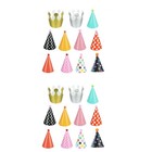  2 PCS Hundehüte Für Katzen Papierpartyhüte Geburtstagsparty-Hüte