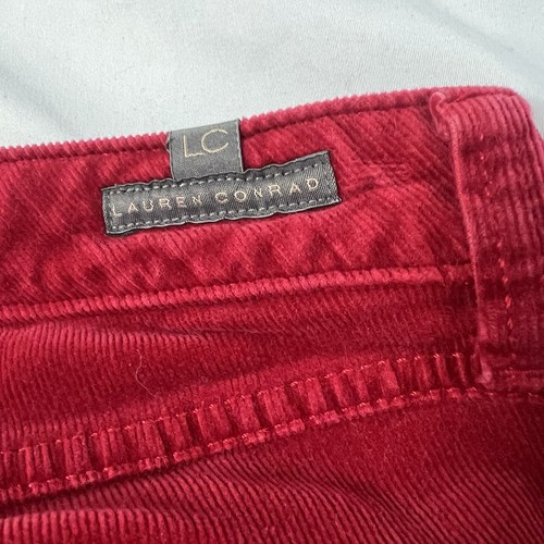 Lauren Conrad Damen Cordhose rot Skinny Samtgefühl - Größe 2 - Bild 7 von 7