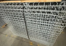 Used Pallet Rack Wire Deck 54" Deep X 46" Waterfall 3 Step Racking Mesh Grates