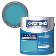 Johnstone's - Bathroom Paint - Island Breeze - Mid Sheen Finish - Stain Blo