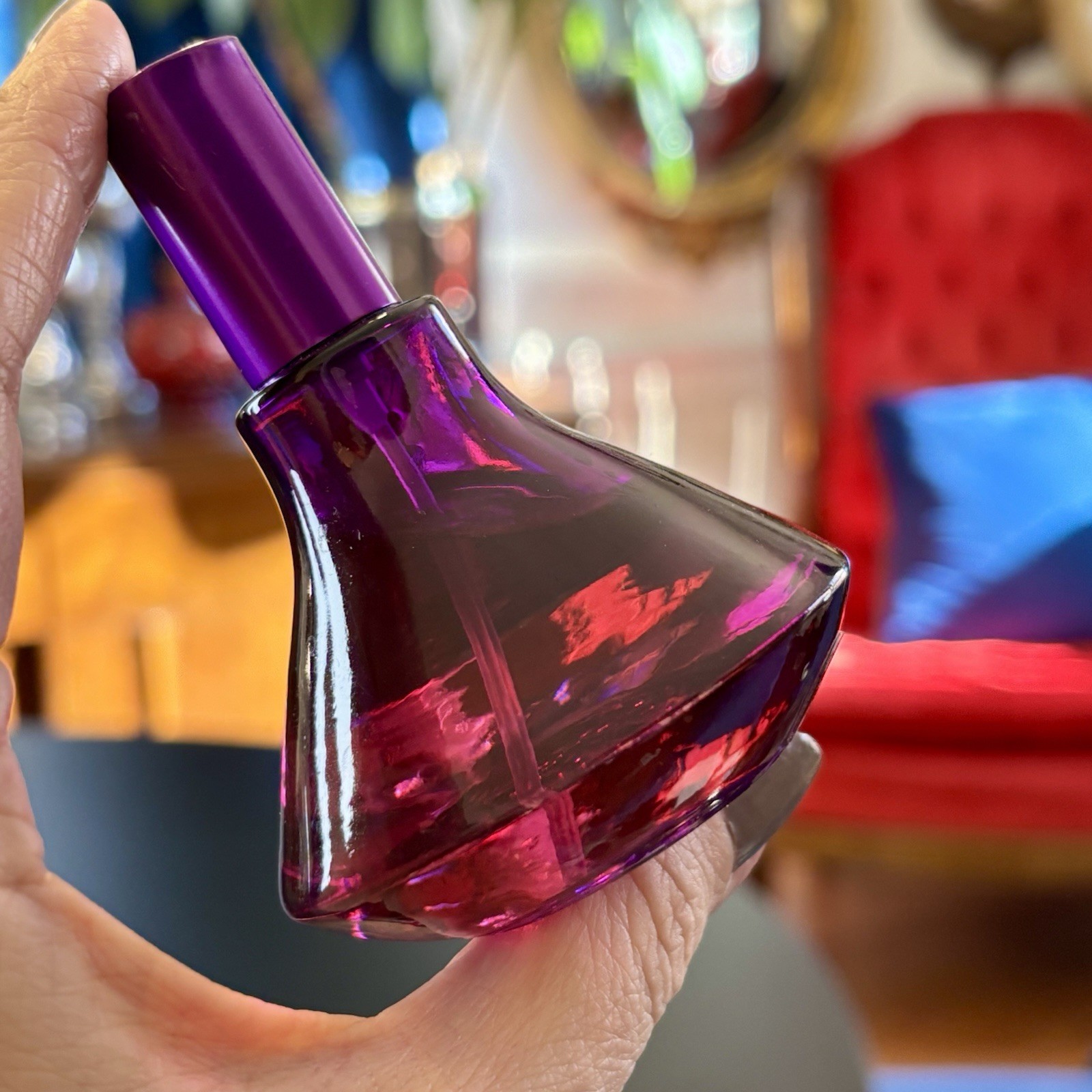 Avon mark Karmala Eau de Toilette 1.7 oz FULL Old Stock Purple Bottle perfume