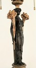 FREE SHIPPING!! Early 20th Century Bronze Figural Lamp. Rewired. — photo 2