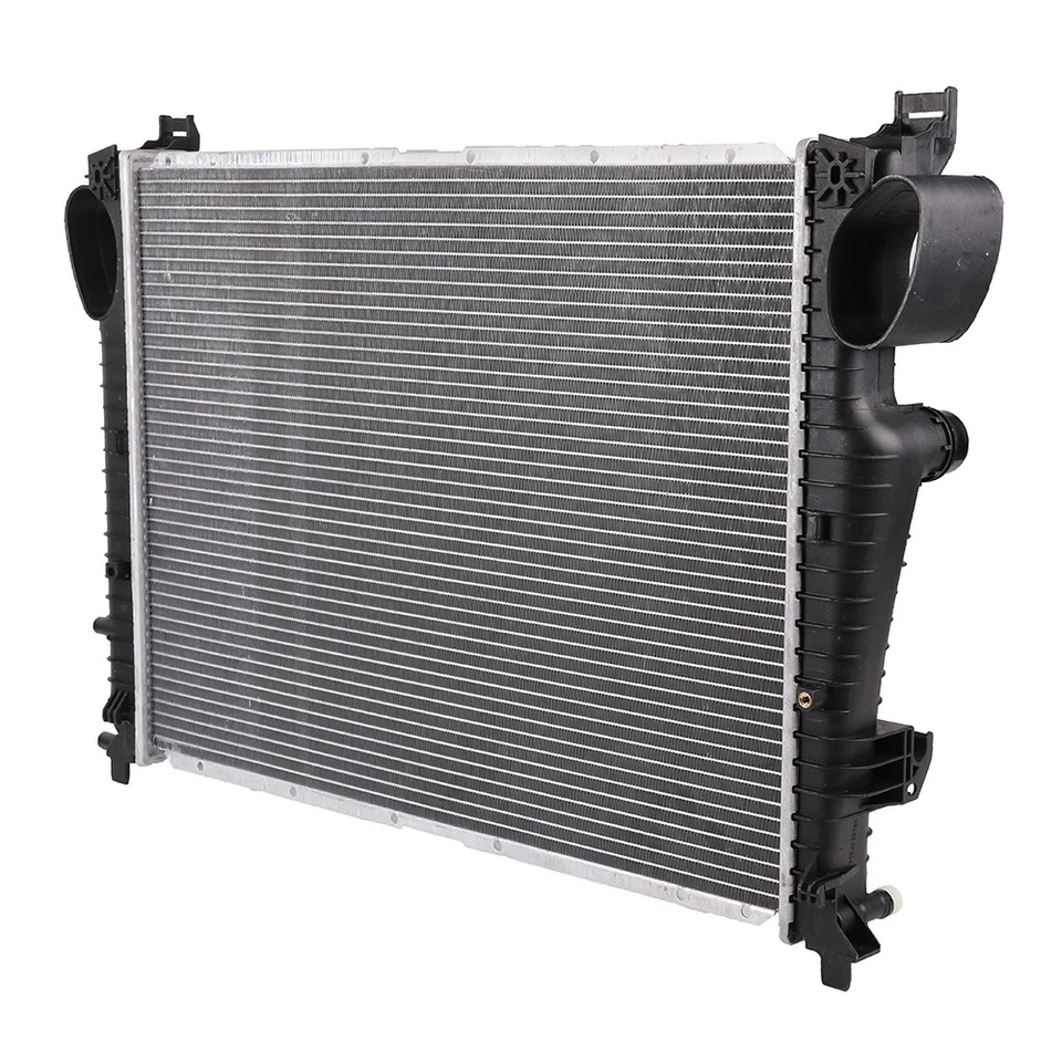 Aluminum Radiator with Oil Hose Clamps Kit For 2001-2006 Mercedes-Benz S55 AMG Foto 2 de 4