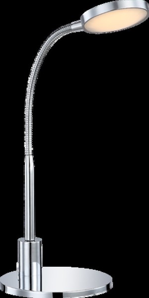 Globo Pegasi Tischleuchte Aluminium Verchromt, Led, Warmweiß, 550 Lm, 42 Cm, IP2-image
