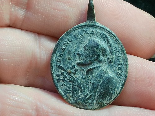 Excavated 17th - 18th Century, Saint Francis Colonial Religious Medal