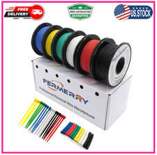 Tinned Copper 22 Gauge Electrical Wire Set 100ft - 6 Colors