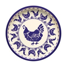Emma Bridgewater Blue Hens Deepwell Tin Tray 300 mm (d)