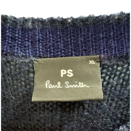 PS Paul Smith Mohair ворота свитер многоцветный размер XL - Изображение 3 из 4