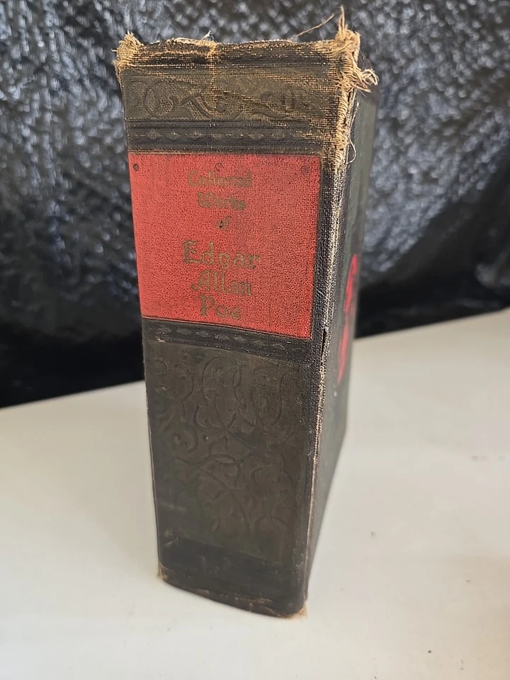 THE COLLECTED WORKS OF EDGAR ALLAN POE/RAVEN/THE BELLS Victorian Binding 1927 - Image 2 of 4