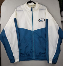 Vintage Rare Nike White Tag 90  s Y2K XXL Windbreaker Jacket Circle Logo full zip