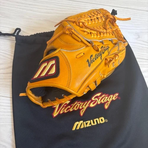 Mizuno Victory Stage Hardball Glove Genuine Leather Baseball Used From Japan