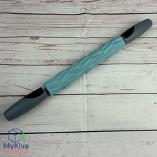 Massage Stick Aqua Blue 17.75 Inch Handheld Foam Muscle Recovery Roller
