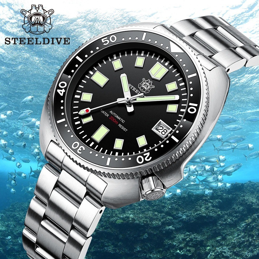 Montre de plongée automatique NH35 étanche 200m SD1970 montre étanche homme