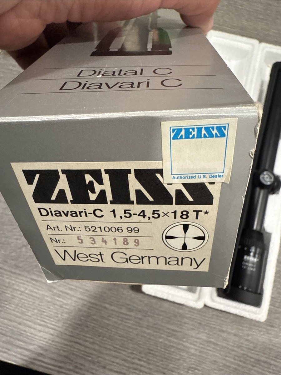 Zeiss Diavari-C Diatal C 1,5-4,5x18 T* Riflescope – West Germany
