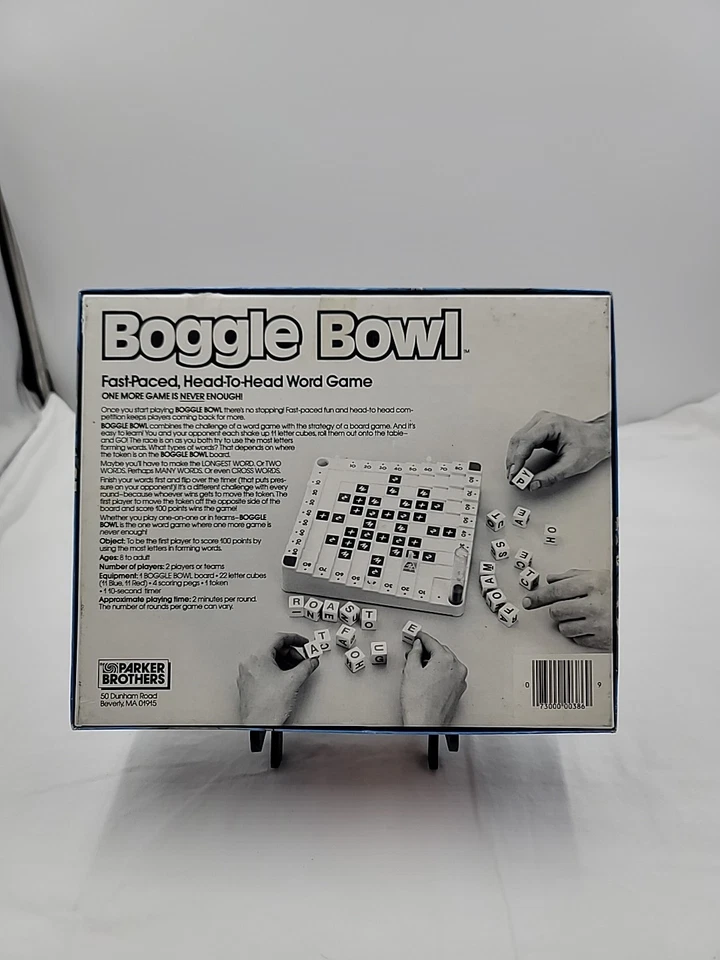 Vintage 1987 Parker Brothers BOGGLE BOWL Game Complete word strategy family fun - Image 2 of 4