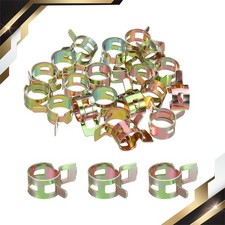 20Pack ID 11mm 7/16inch Fuel Line Hose Clips,Pipe Clamps,Spring Hose Clamp