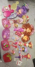 Lot Vintage 2002 Bandai Strawberry Shortcake Dolls with Clothing