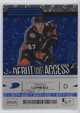 2023-24 Upper Deck Credentials Debut Ticket Access Blue /149 Tristan Luneau 1ki2
