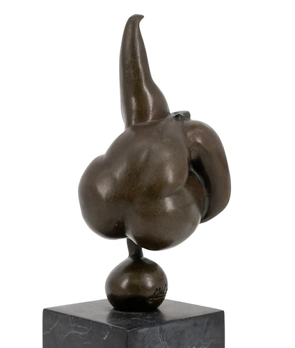 Miguel Fernandez Lopez (Milo) A Nude Bronze Acrobat Balancing on a Ball - Picture 4 of 5
