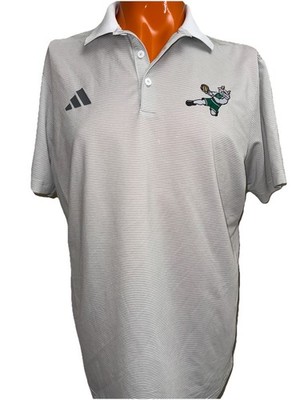 Adidas TEAM ISSUED USF Bulls Polo Shirt Mens Large Dunking Bull Logo Basketball