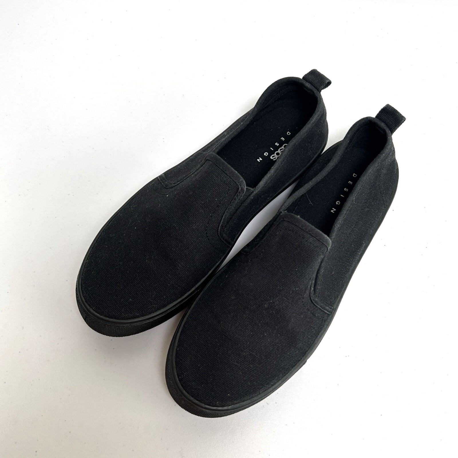 SAOLA Sneakers Asos Design Dotty slip on taglia 8 nere suola grossa 1672874