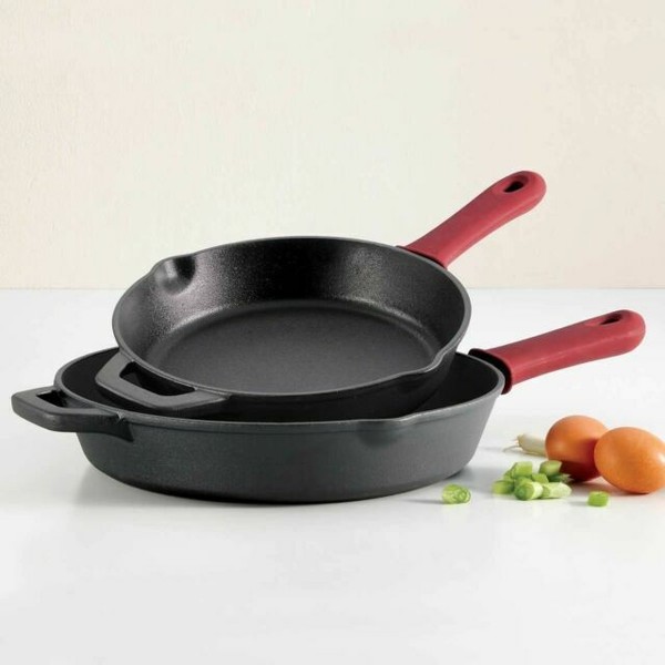 Tramontina 2 PC Cast Iron Skillet Set Black for sale online eBay
