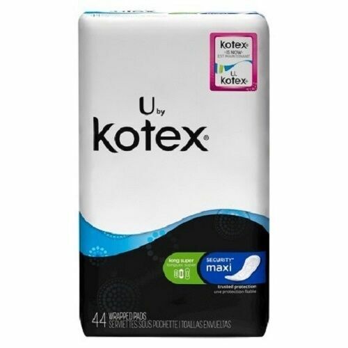 U By Kotex Security Maxi Pads Long Super Unscented 44 Count For Sale Online Ebay