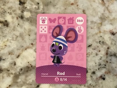 ROD #360 Animal Crossing Amiibo Authentic Nintendo Mint Card From Series 4