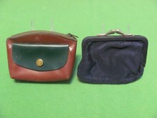 2 Vintage Coin Purses - 1 with Zipper  1 with Kiss Lock .