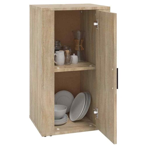 Wooden Buffet Sideboard Cabinet Storage Shelf Cupboard Hallway Table Sonoma Oak - Picture 8 of 12