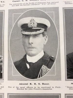 Sa13 Ephemera 1916 Ww1 Bild Admiral R H S Speck