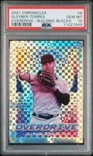 2021 panini chronicles overdrive 6 gleyber torres building blocks psa 10