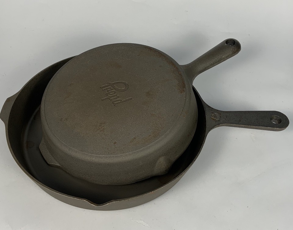Prepd Chef Skillet Cast Iron Set Double Pour 10” & 12” READ eBay
